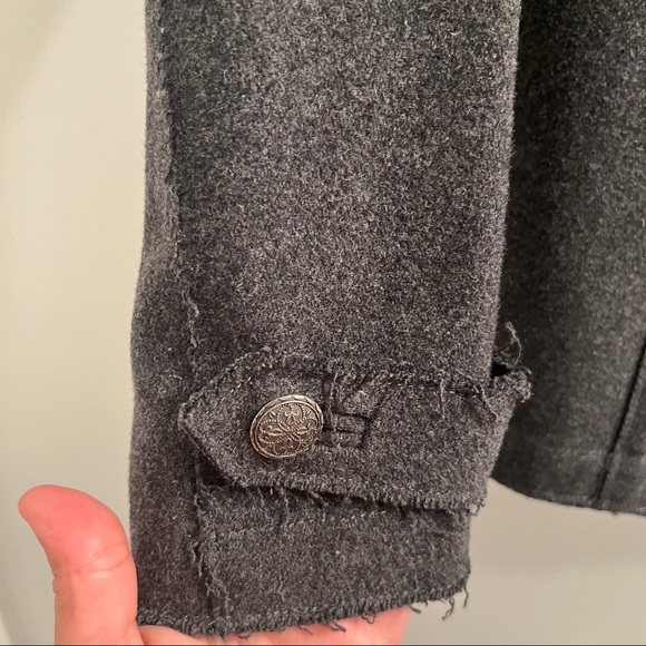 Grey wool coat size 38 EUR - Picture 3 of 7